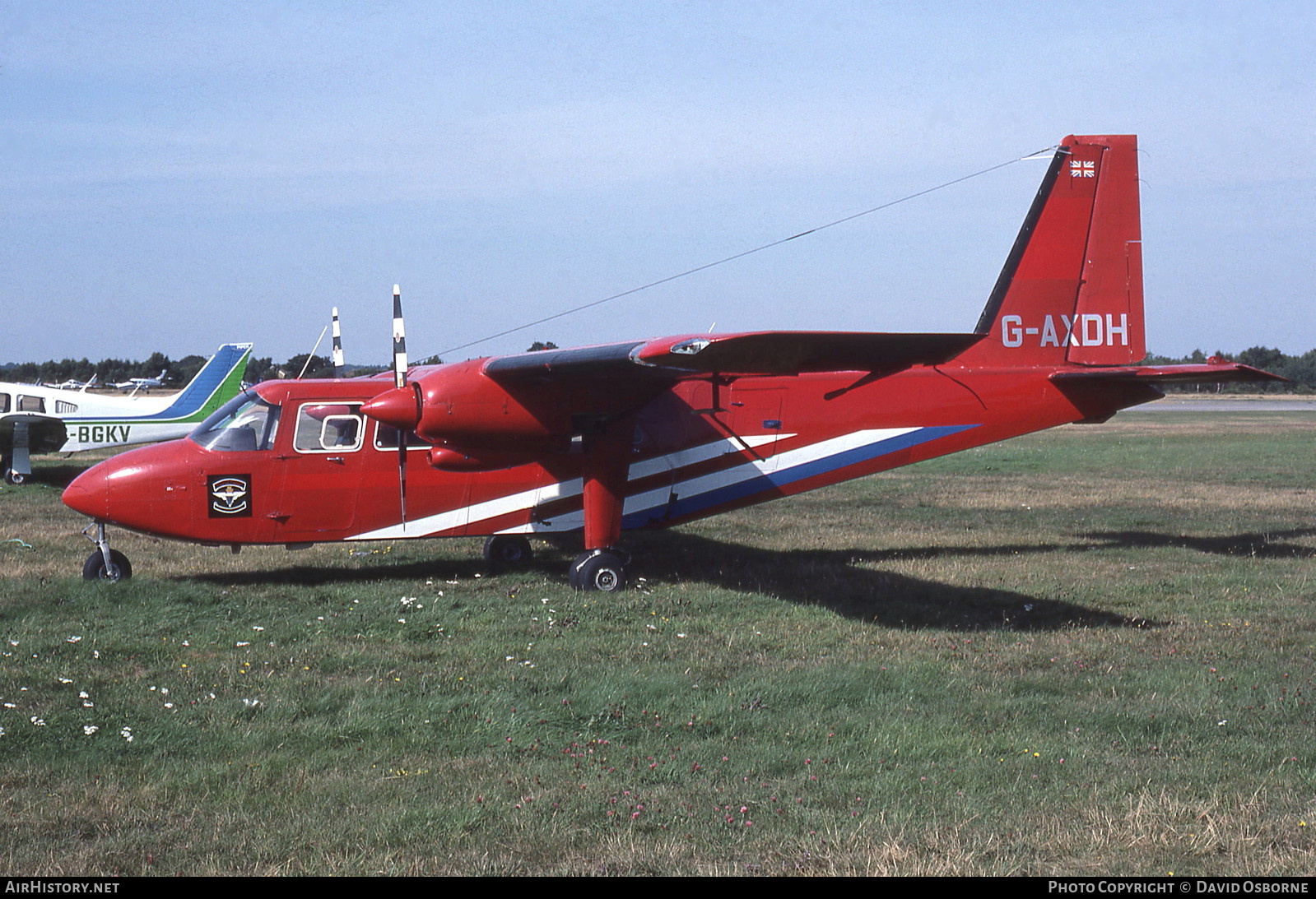 Aircraft Photo of G-AXDH | Britten-Norman BN-2A Islander | Skybird Parachute School | AirHistory.net #713733