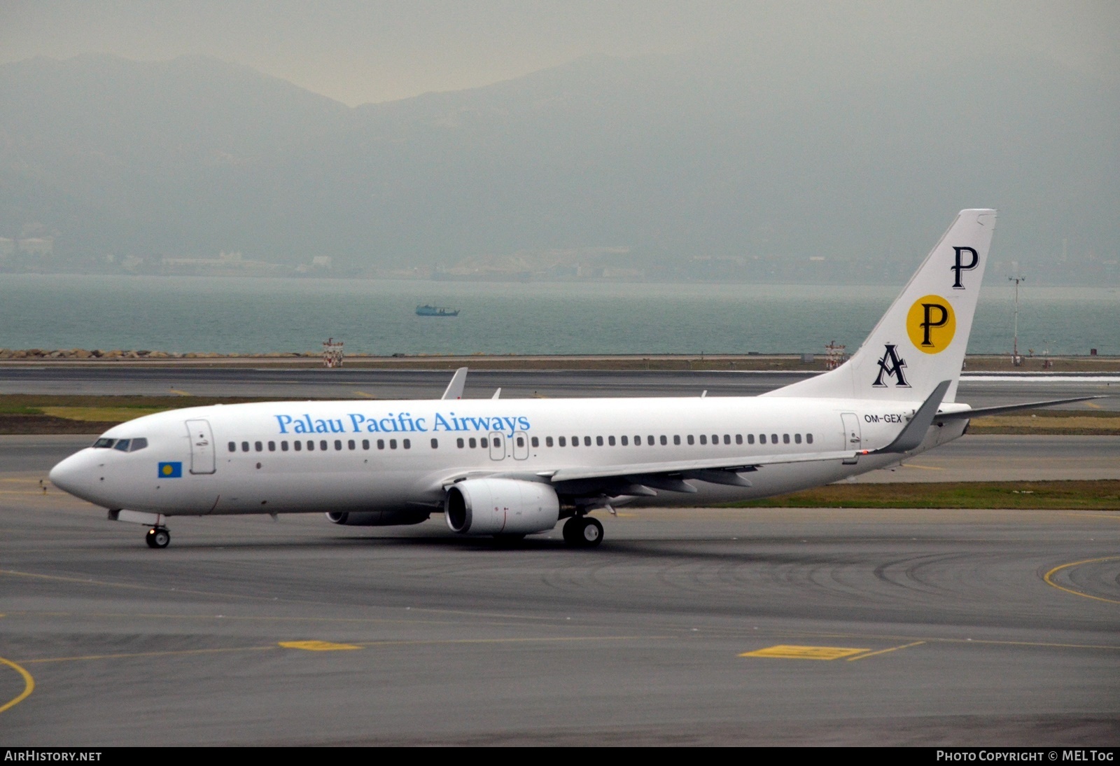 Aircraft Photo of OM-GEX | Boeing 737-8AS | Palau Pacific Airways - PPA | AirHistory.net #713769