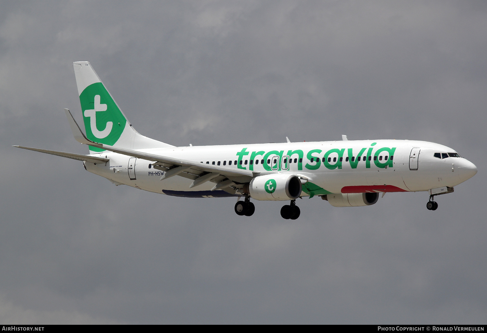 Aircraft Photo of PH-HSM | Boeing 737-8K2 | Transavia | AirHistory.net #713818