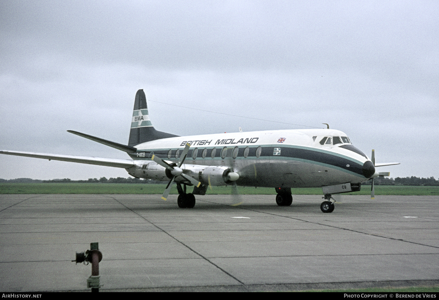 Aircraft Photo of G-AOCB | Vickers 755D Viscount | British Midland Airways - BMA | AirHistory.net #713893