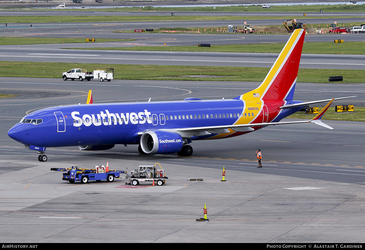 Aircraft Photo of N8863Q | Boeing 737-8 Max 8 | Southwest Airlines | AirHistory.net #713944