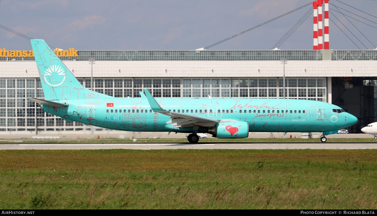 Aircraft Photo of TC-SOZ | Boeing 737-8HX | SunExpress | AirHistory.net #713955