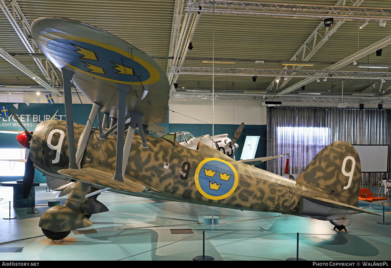 Aircraft Photo of 2543 | Fiat J11 Falco (CR-42) | Sweden - Air Force | AirHistory.net #714025
