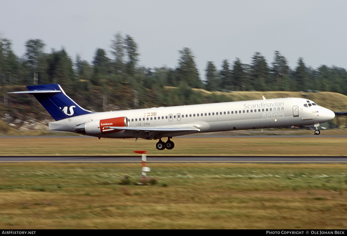 Aircraft Photo of SE-DMA | McDonnell Douglas MD-87 (DC-9-87) | Scandinavian Airlines - SAS | AirHistory.net #714050