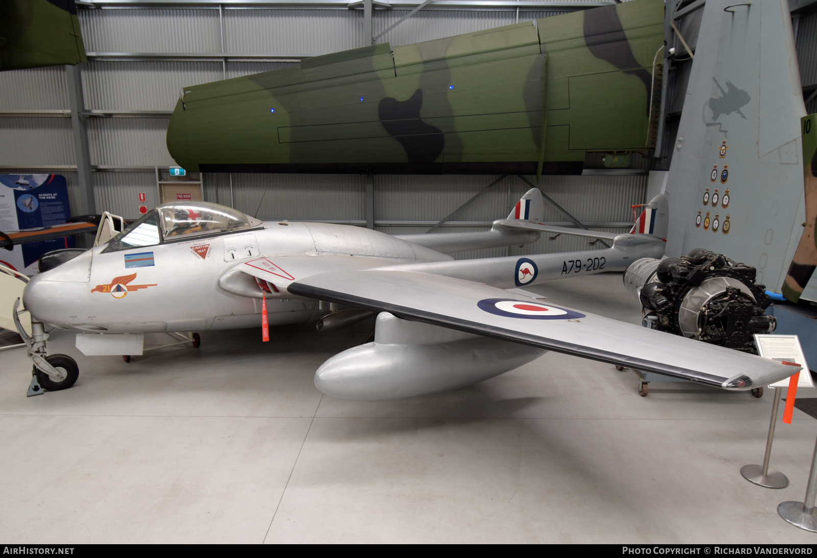 Aircraft Photo of A79-202 | De Havilland D.H. 100 Vampire FB31 | Australia - Air Force | AirHistory.net #714129