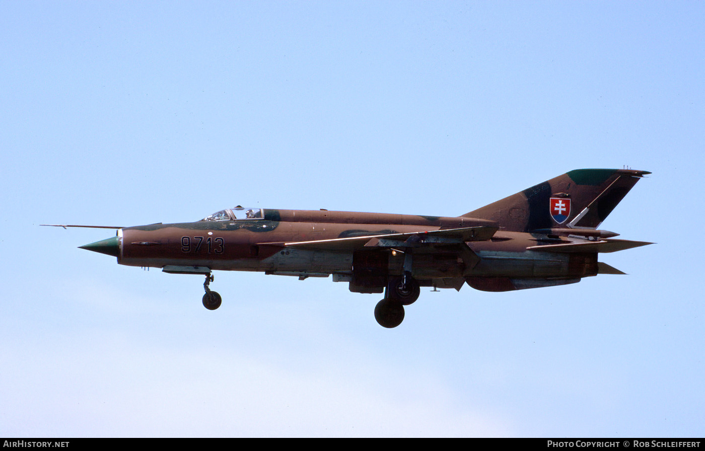 Aircraft Photo of 9713 | Mikoyan-Gurevich MiG-21MF | Slovakia - Air Force | AirHistory.net #714238