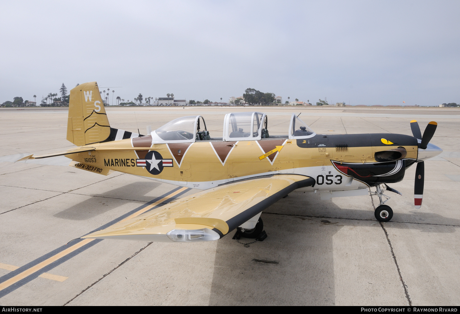 Aircraft Photo of 161053 | Beech T-34C Turbo Mentor | USA - Marines | AirHistory.net #714251