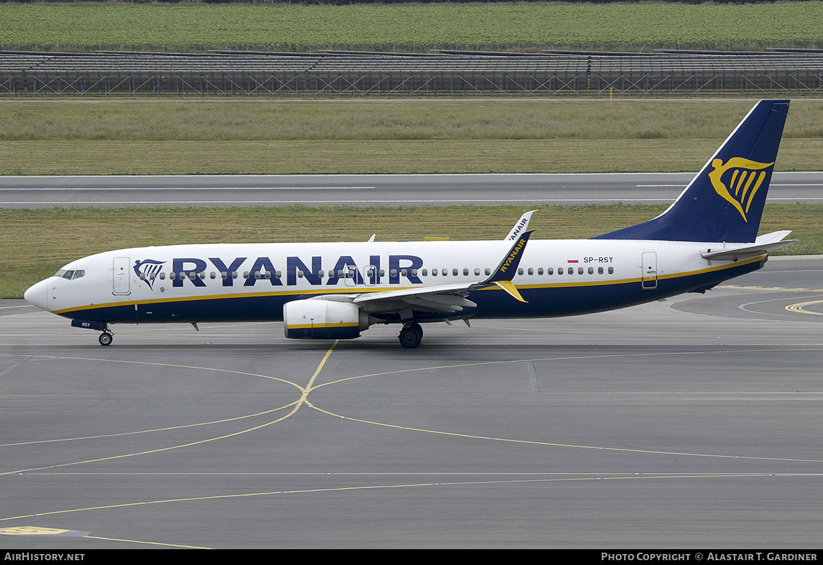 Aircraft Photo of SP-RSY | Boeing 737-8AS | Ryanair | AirHistory.net #714285
