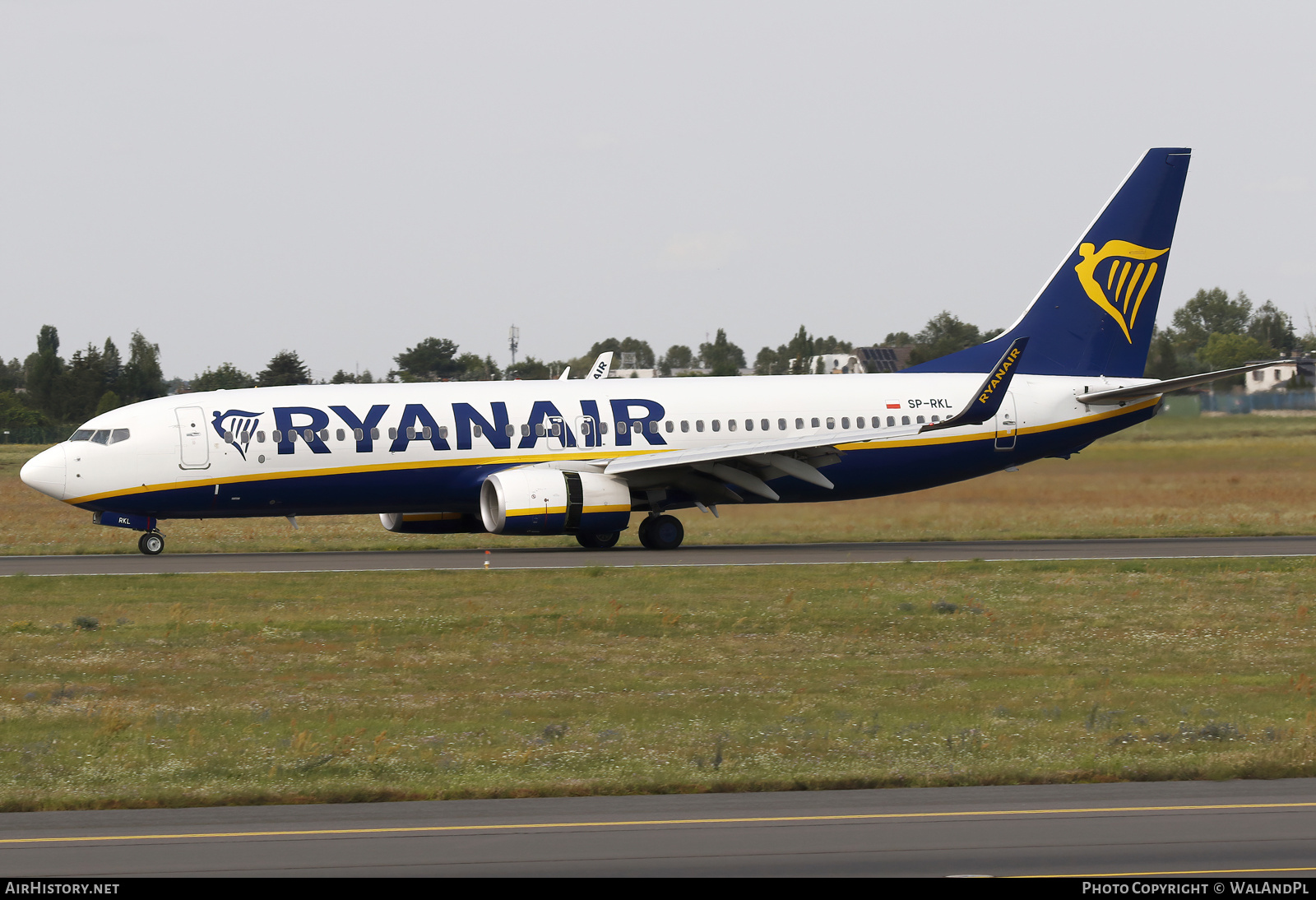 Aircraft Photo of SP-RKL | Boeing 737-800 | Ryanair | AirHistory.net #714423