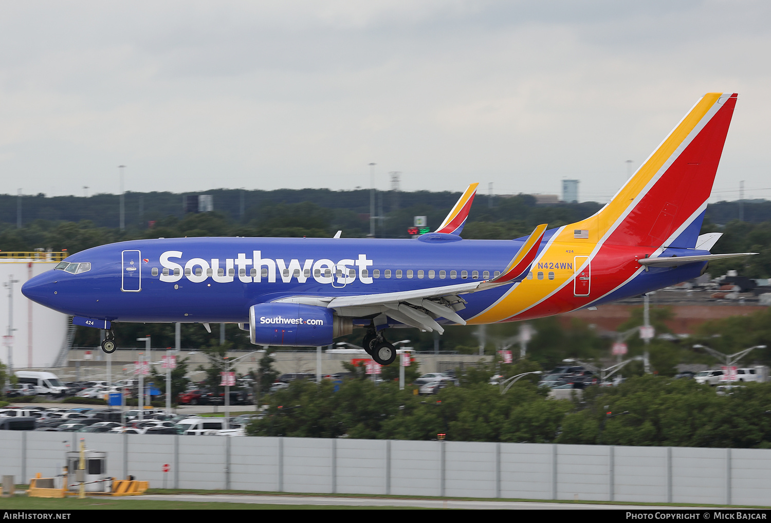 Aircraft Photo of N424WN | Boeing 737-7H4 | Southwest Airlines | AirHistory.net #714440