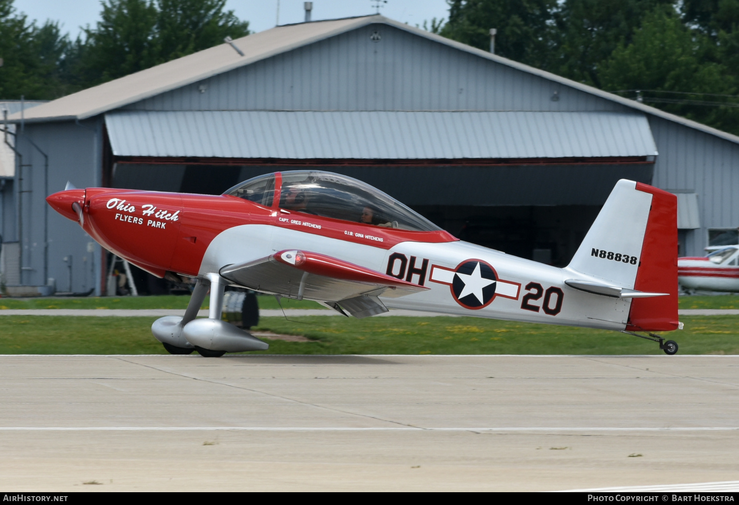 Aircraft Photo of N88838 | Van's RV-8 | USA - Air Force | AirHistory.net #714447