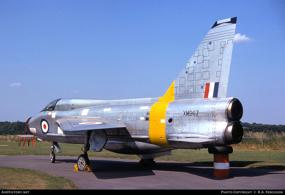Aircraft Photo of XM967 | English Electric Lightning T5 | AirHistory.net #714505