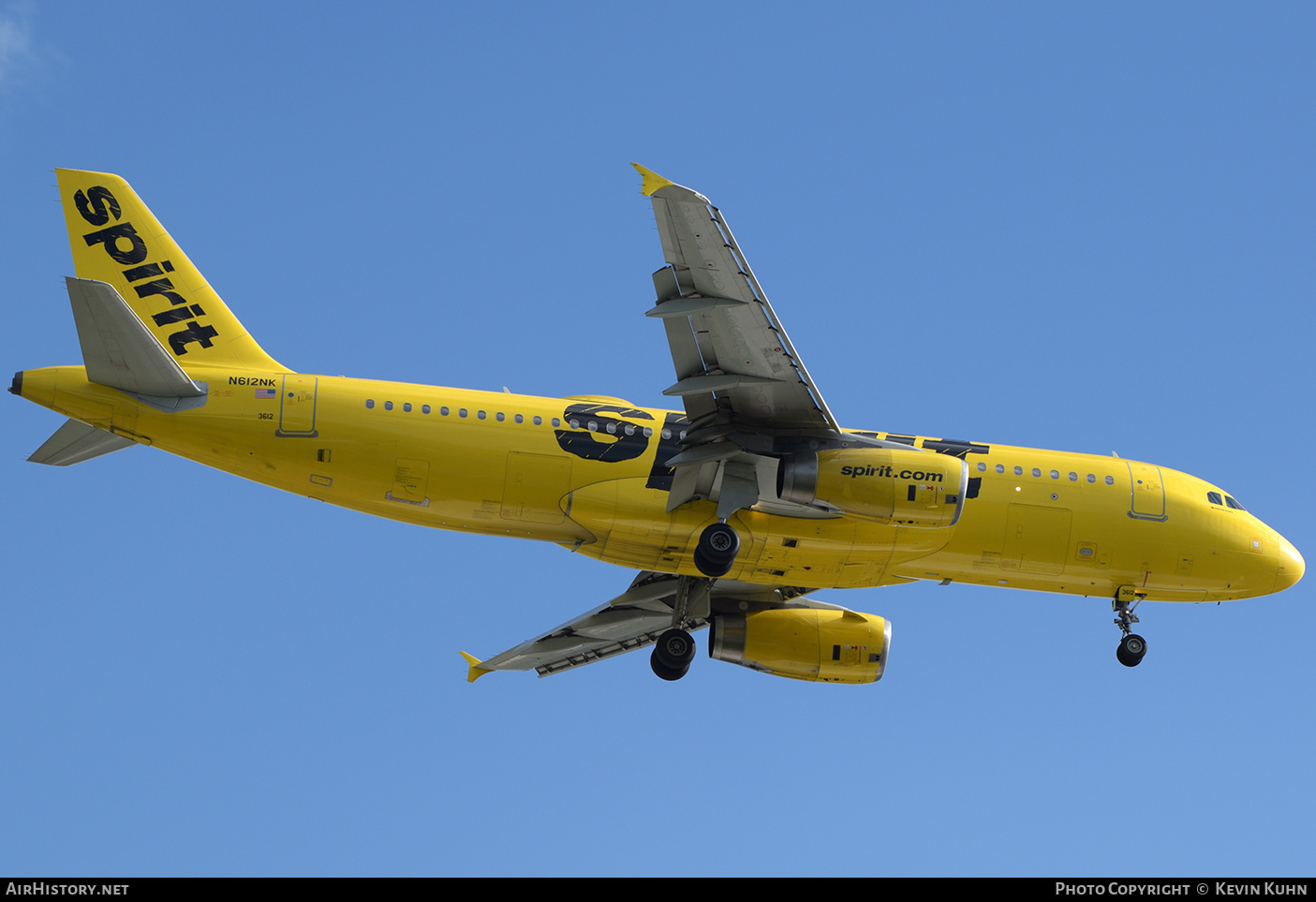 Aircraft Photo of N612NK | Airbus A320-232 | Spirit Airlines | AirHistory.net #714540