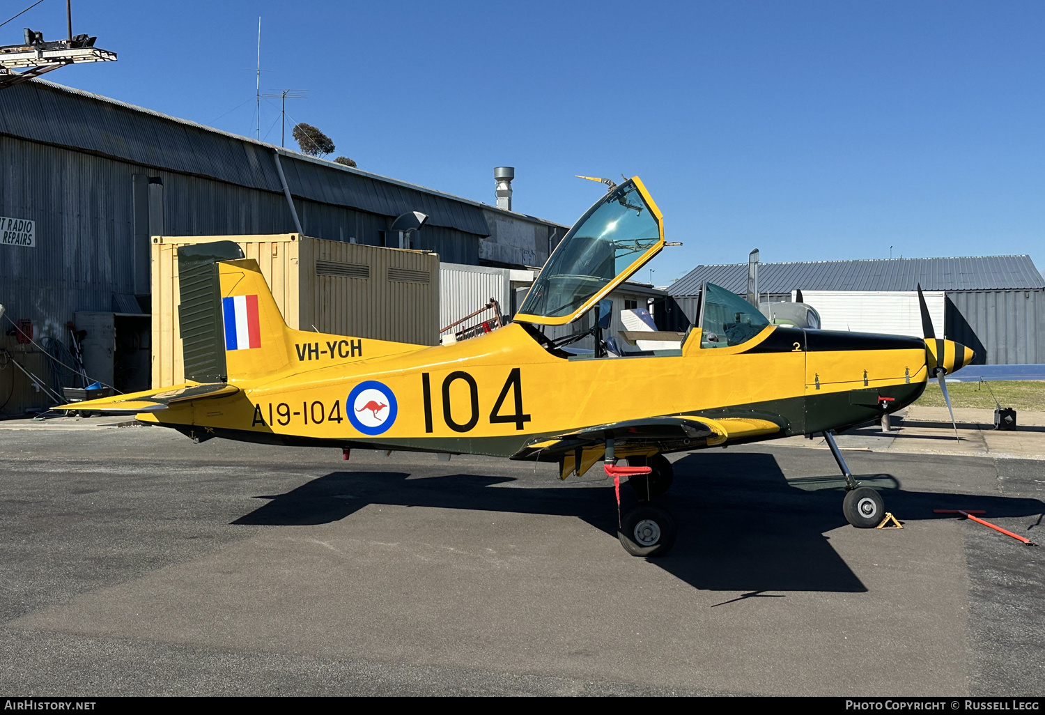 Aircraft Photo of VH-YCH / A19-104 | Pacific Aerospace CT-4B Airtrainer | Australia - Air Force | AirHistory.net #714572
