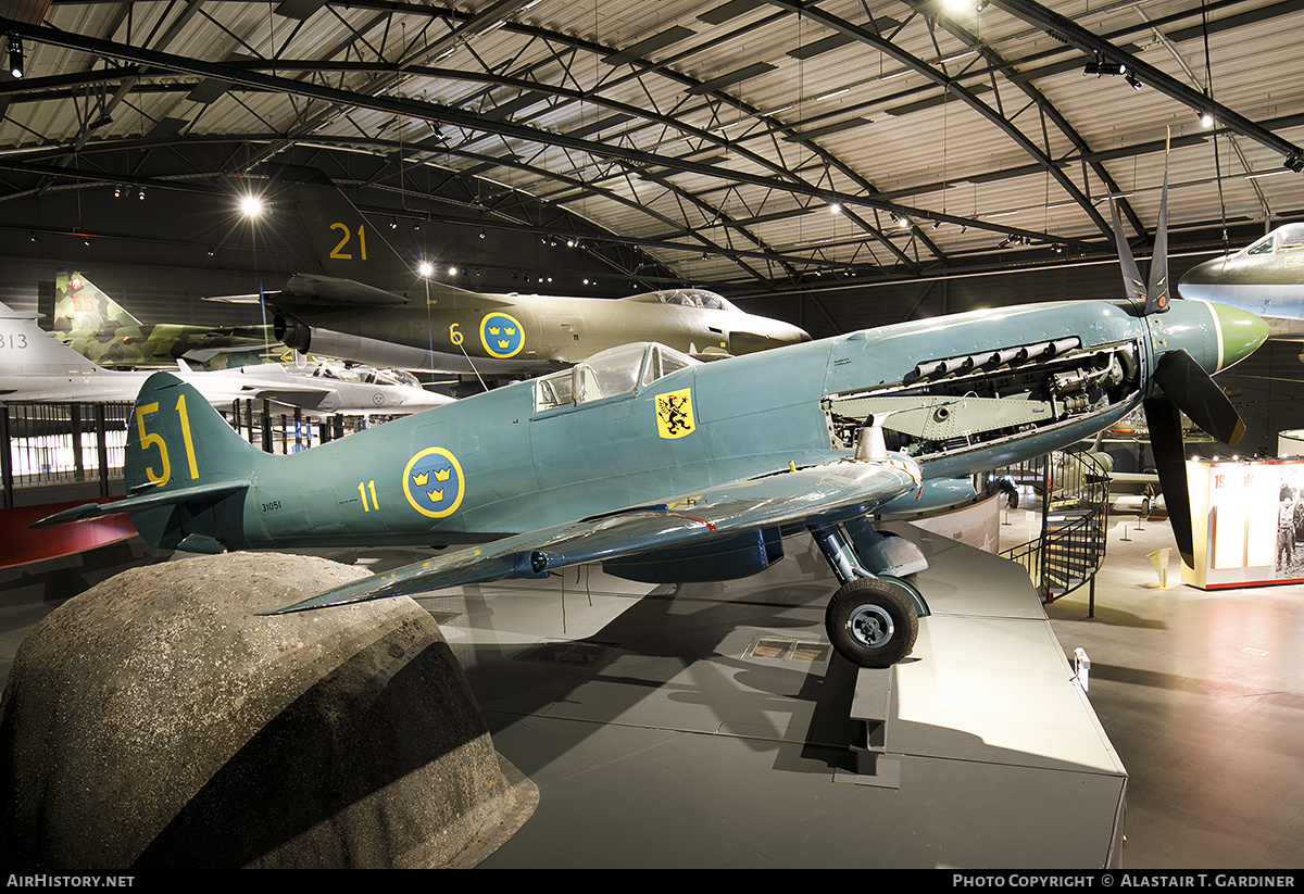 Aircraft Photo of 31051 | Supermarine 389 Spitfire PR19 | Sweden - Air Force | AirHistory.net #714600