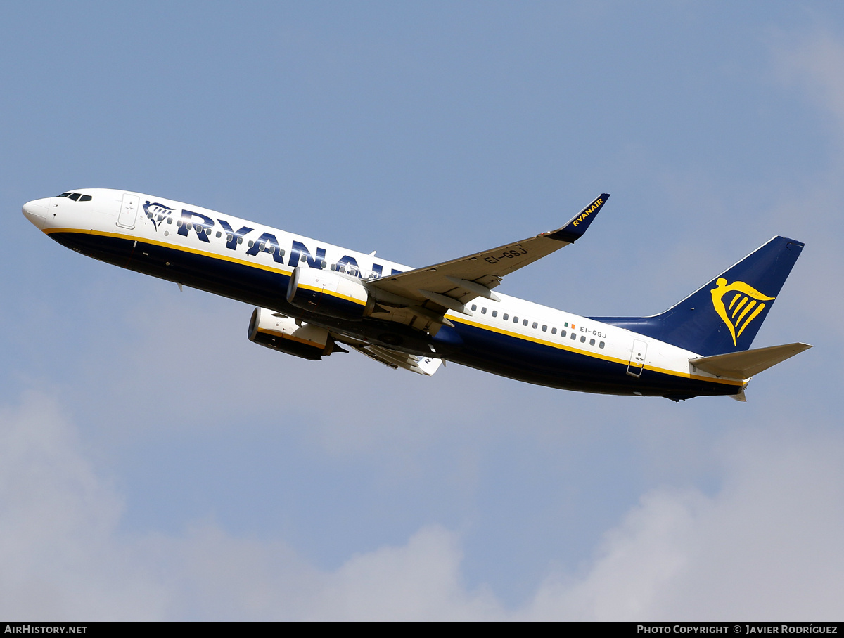 Aircraft Photo of EI-GSJ | Boeing 737-800 | Ryanair | AirHistory.net #714716