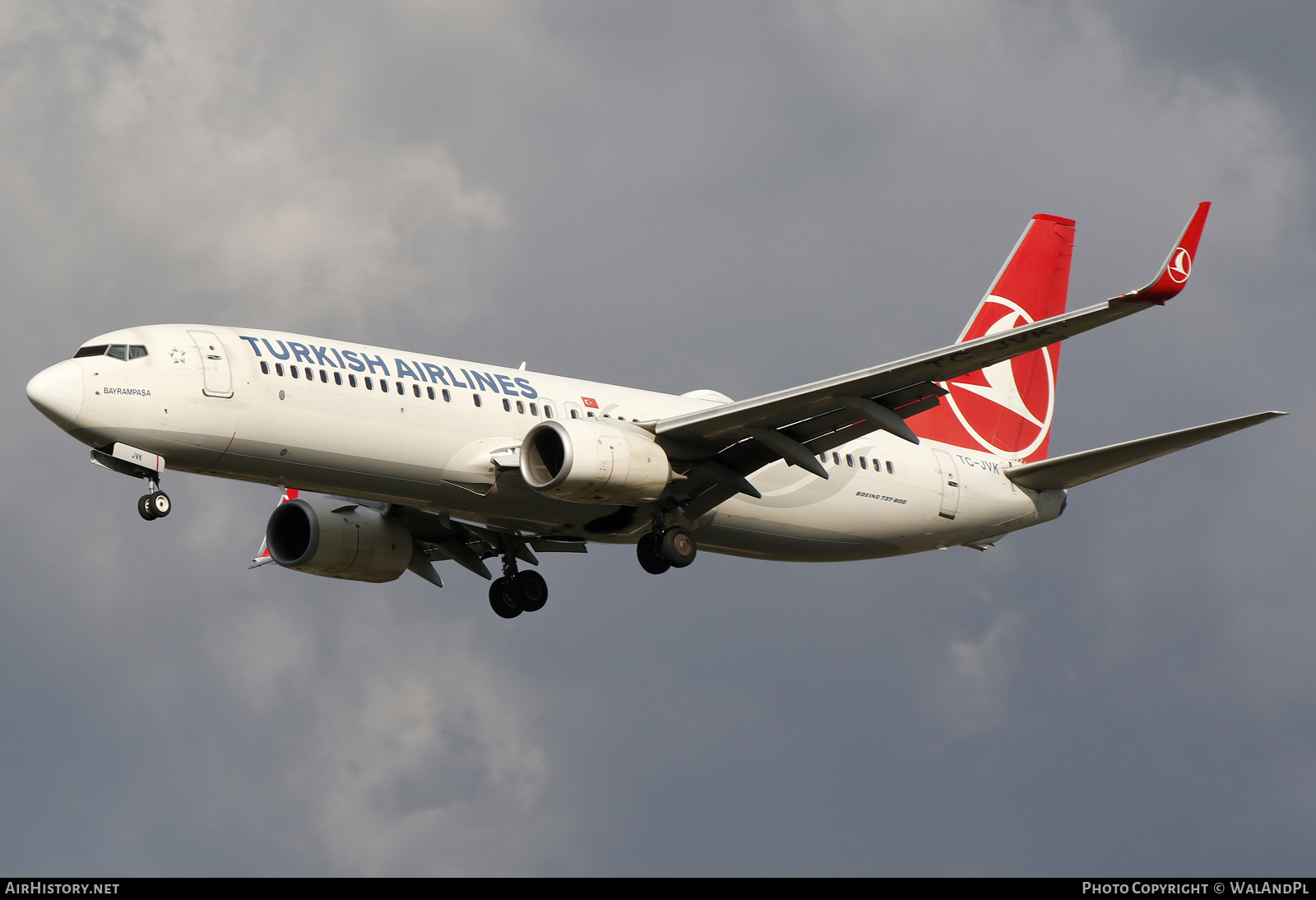Aircraft Photo of TC-JVK | Boeing 737-8F2 | Turkish Airlines | AirHistory.net #714758