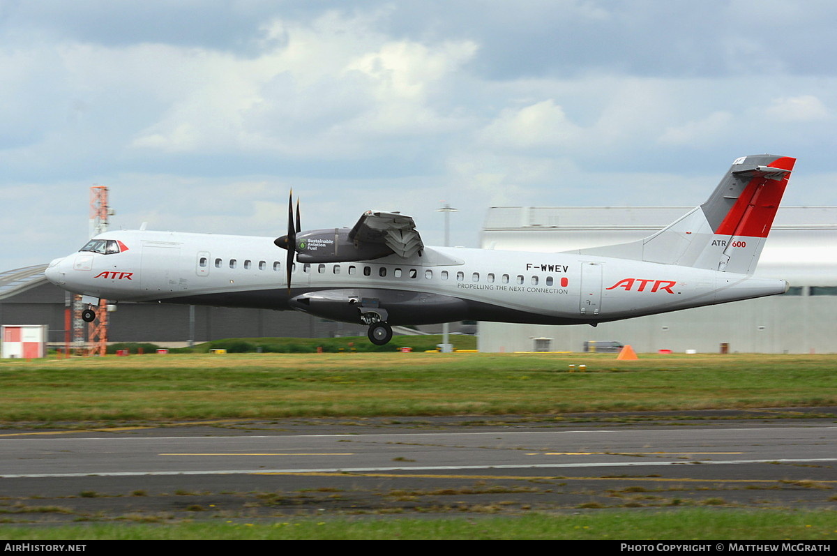 Aircraft Photo of F-WWEV | ATR ATR-72-600 (ATR-72-212A) | ATR | AirHistory.net #714775