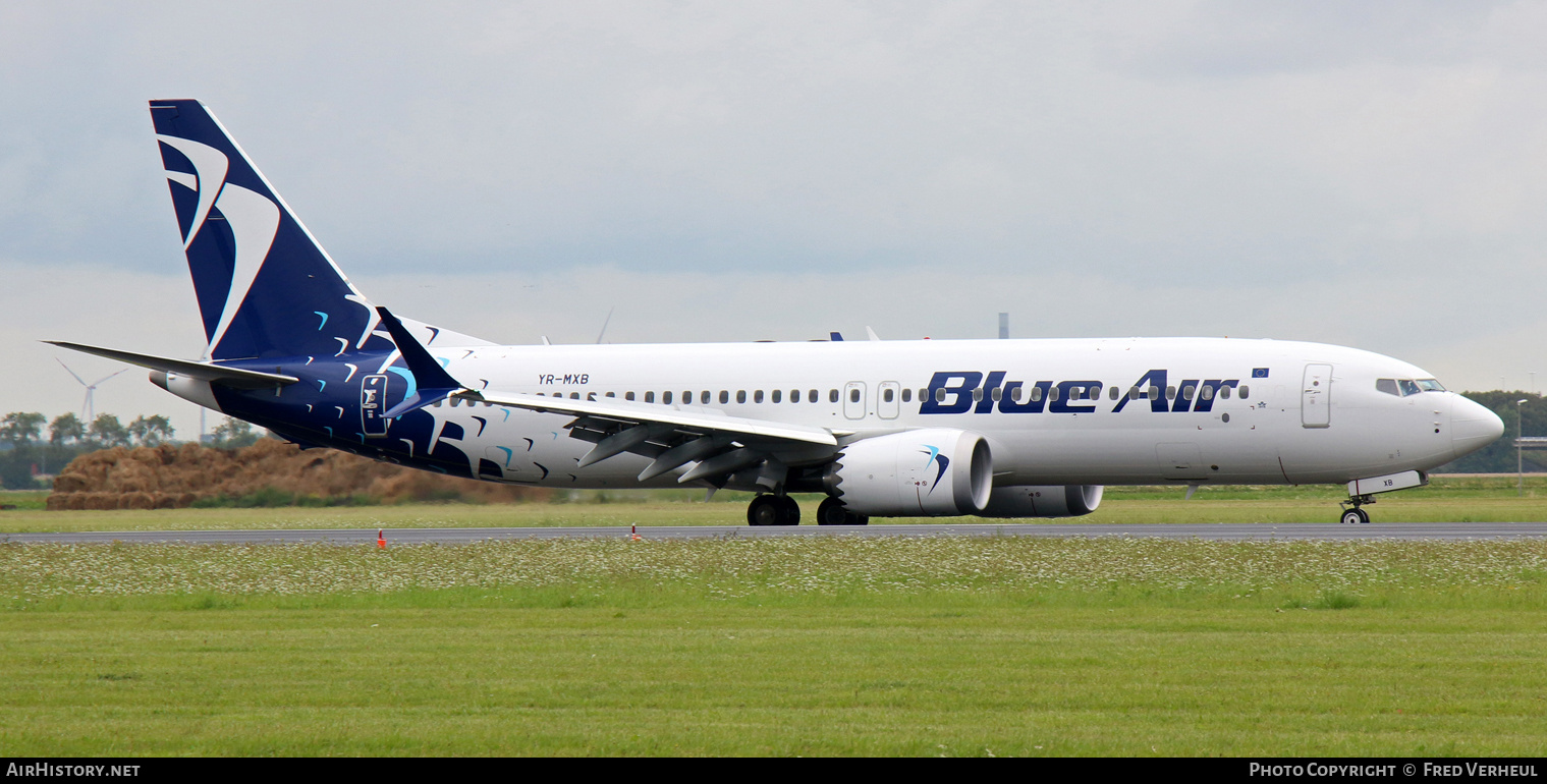 Aircraft Photo of YR-MXB | Boeing 737-8 Max 8 | Blue Air | AirHistory.net #714840