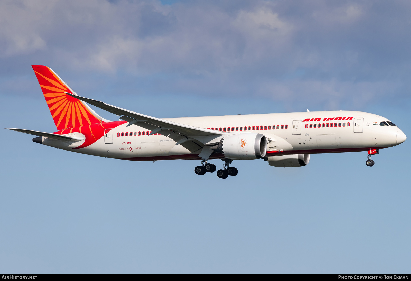 Aircraft Photo of VT-ANT | Boeing 787-8 Dreamliner | Air India | AirHistory.net #714893