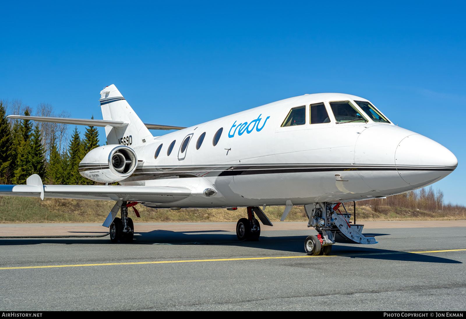 Aircraft Photo of N569D | Dassault Falcon 20F | Tredu - Tampereen Seudun Ammattiopisto | AirHistory.net #714964