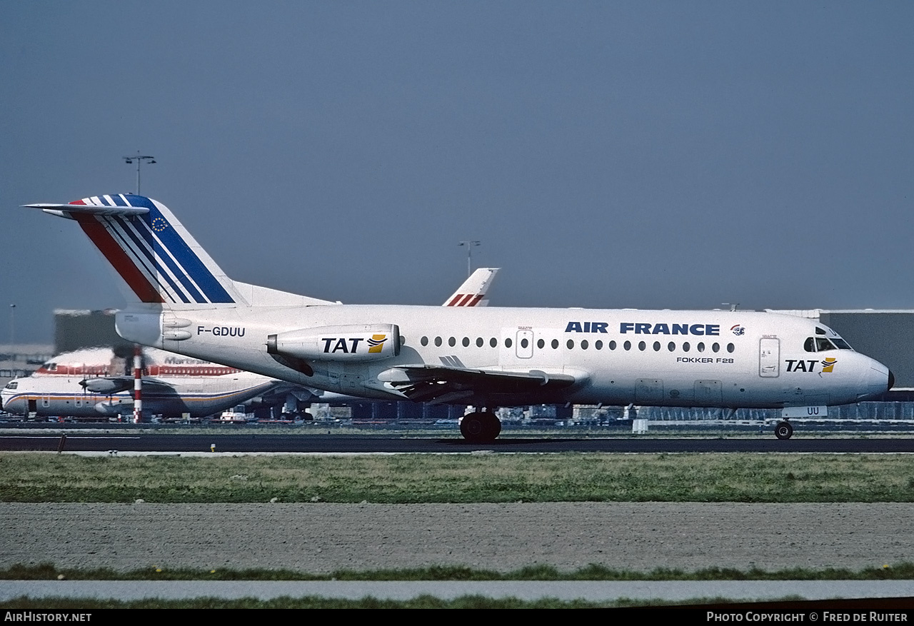 Aircraft Photo of F-GDUU | Fokker F28-2000 Fellowship | Air France | AirHistory.net #714998