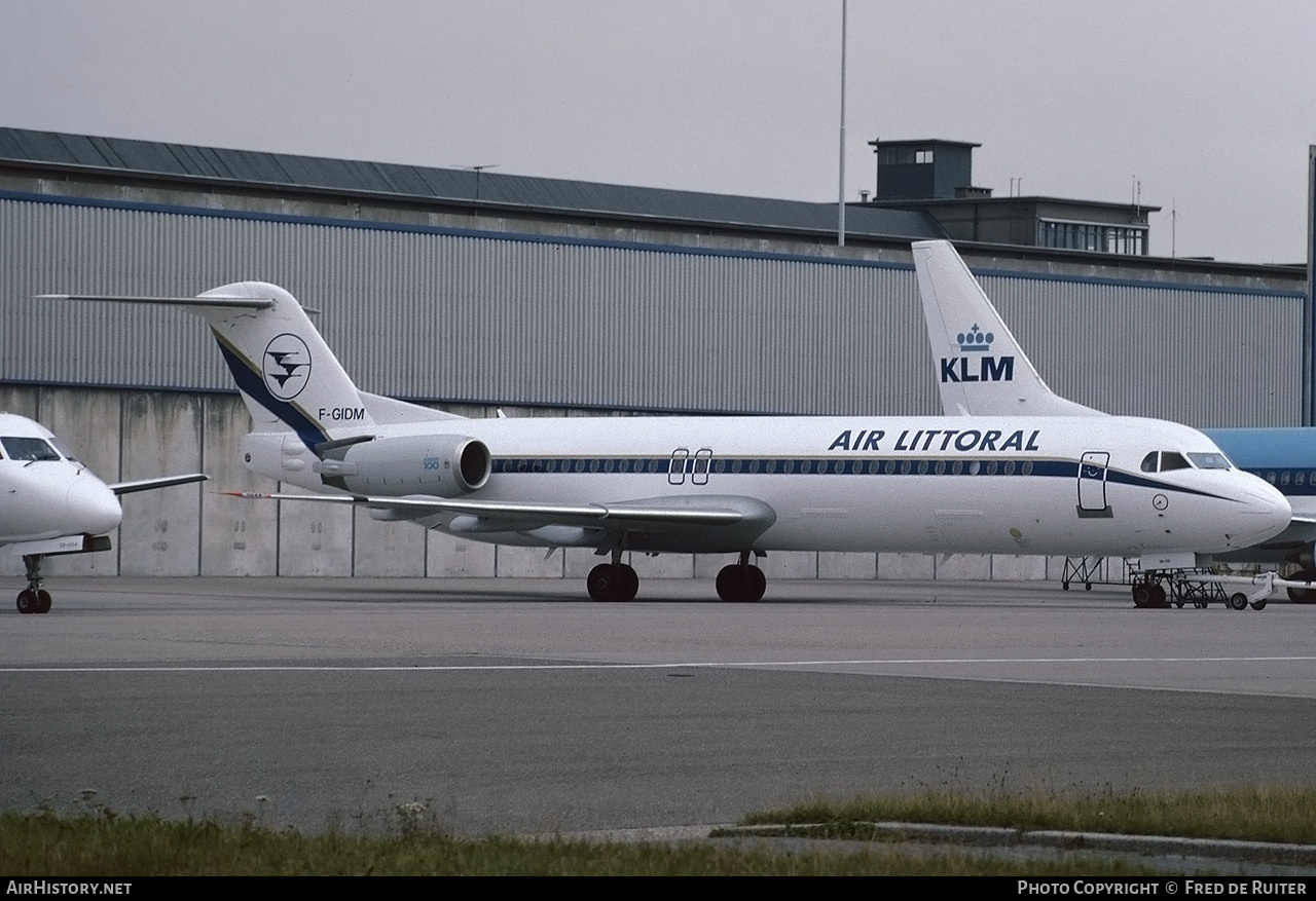 Aircraft Photo of F-GIDM | Fokker 100 (F28-0100) | Air Littoral | AirHistory.net #714999