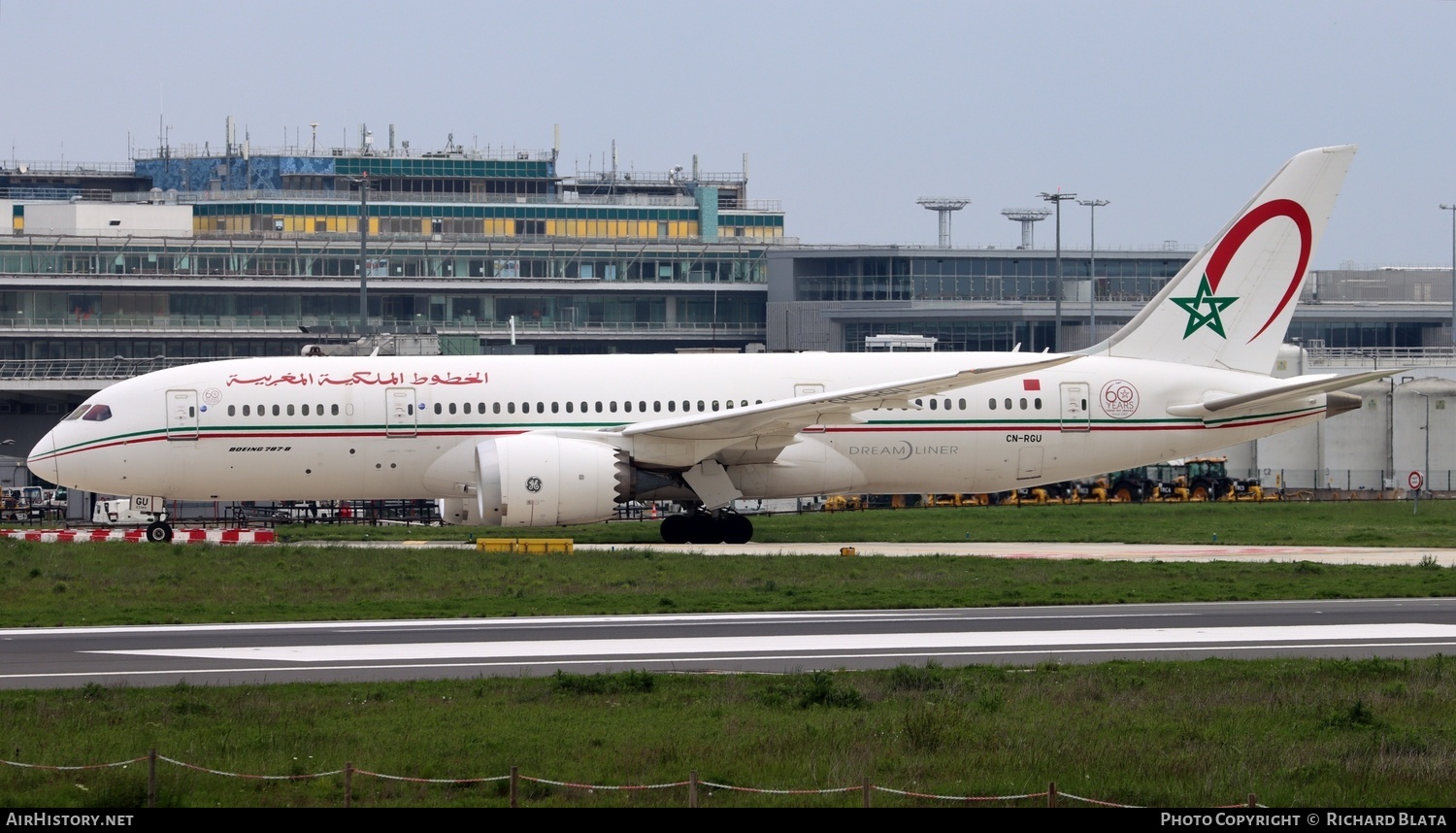 Aircraft Photo of CN-RGU | Boeing 787-8 Dreamliner | Royal Air Maroc - RAM | AirHistory.net #715006