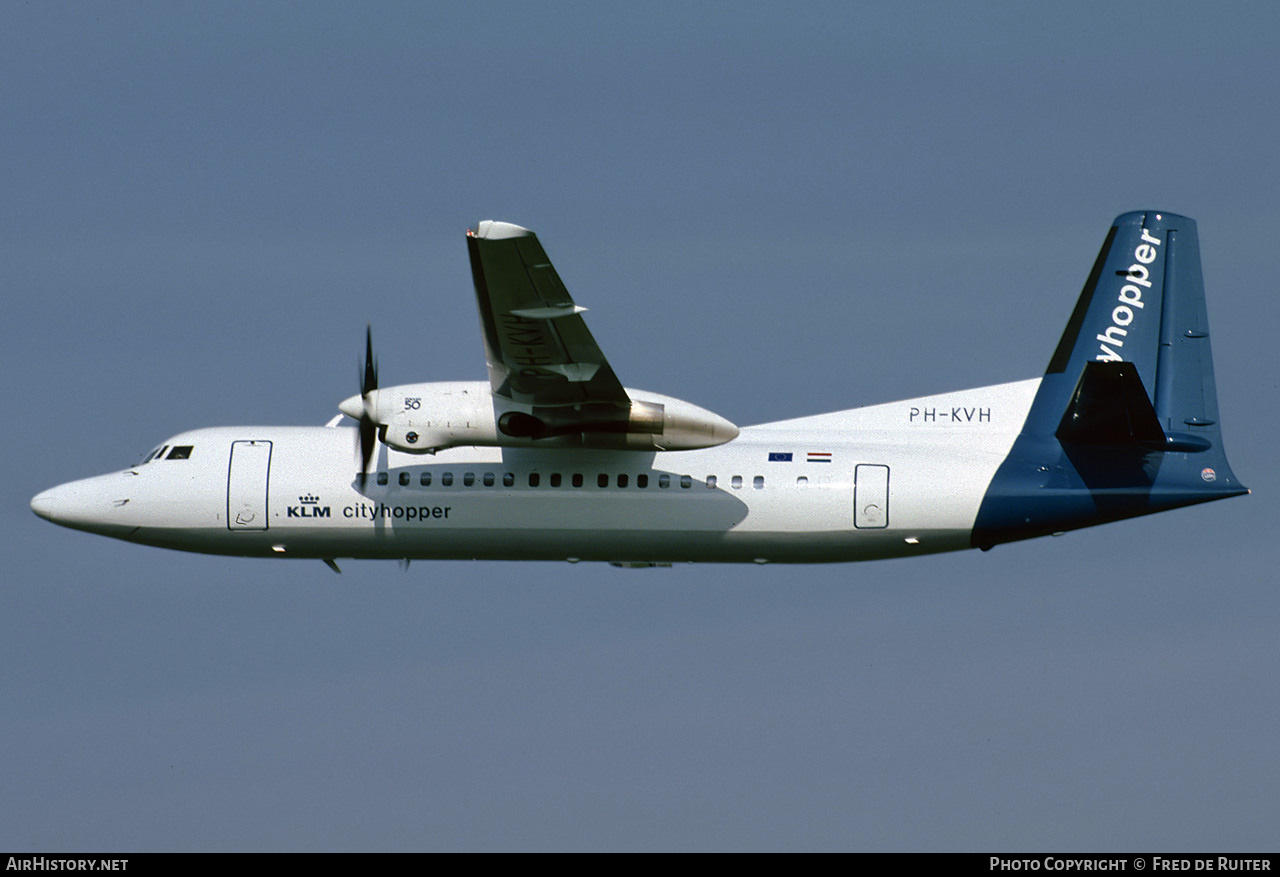 Aircraft Photo of PH-KVH | Fokker 50 | KLM Cityhopper | AirHistory.net #715007