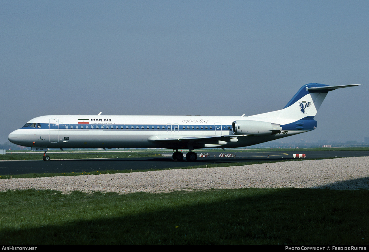 Aircraft Photo of EP-IDG | Fokker 100 (F28-0100) | Iran Air | AirHistory.net #715008