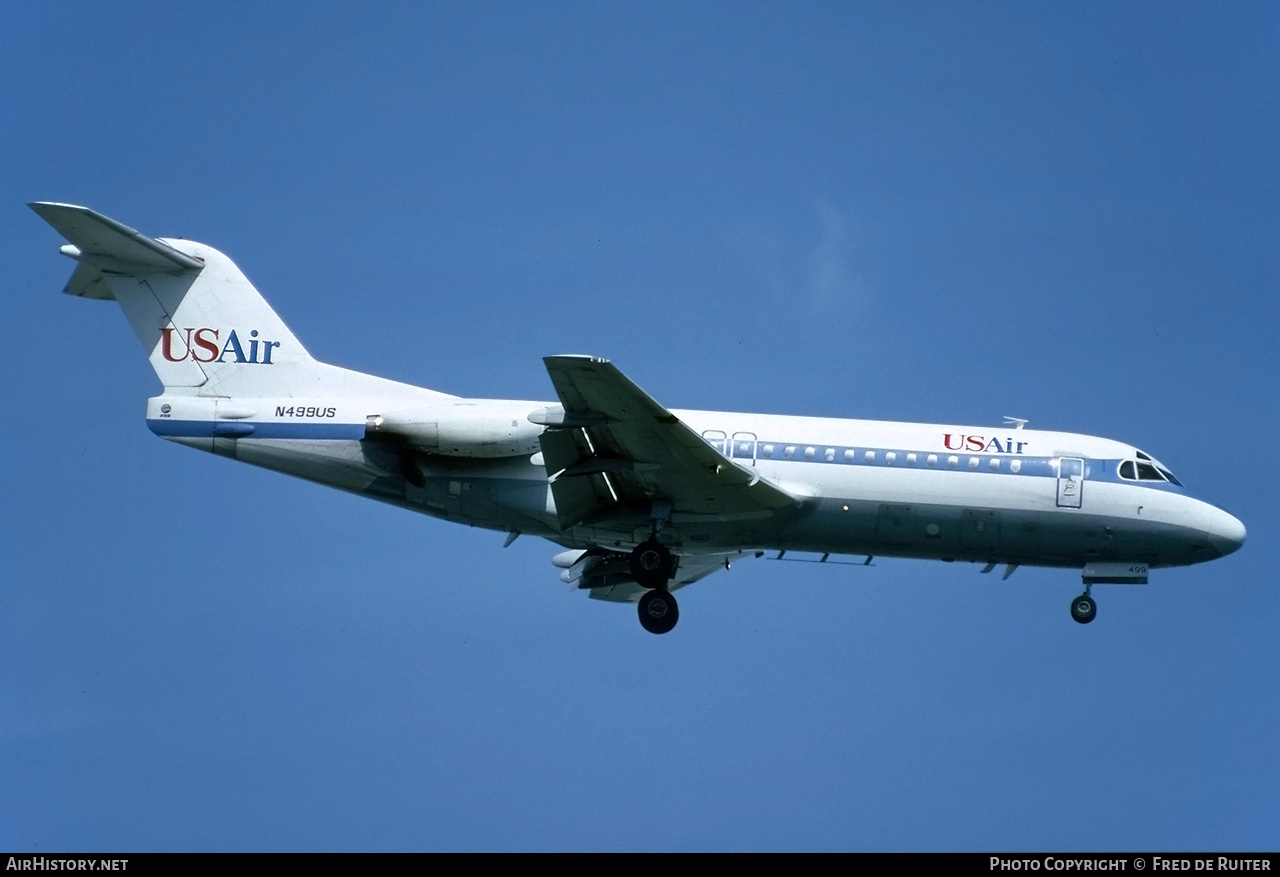 Aircraft Photo of N499US | Fokker F28-4000 Fellowship | USAir | AirHistory.net #715022