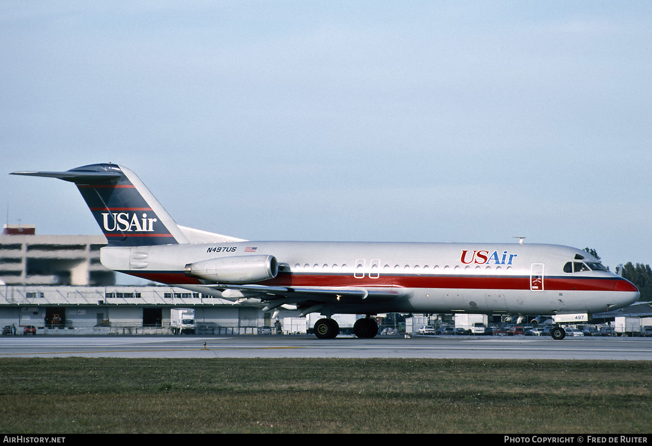 Aircraft Photo of N497US | Fokker F28-4000 Fellowship | USAir | AirHistory.net #715023