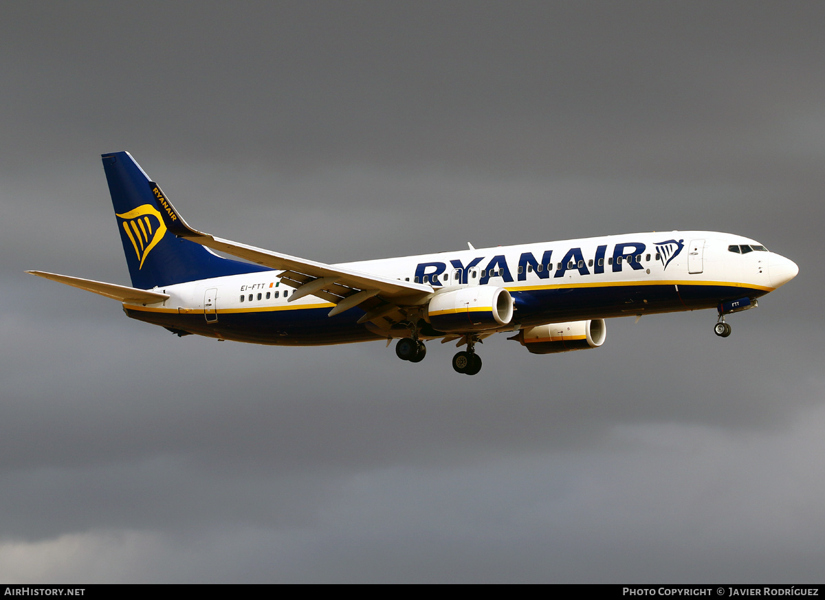 Aircraft Photo of EI-FTT | Boeing 737-800 | Ryanair | AirHistory.net #715067