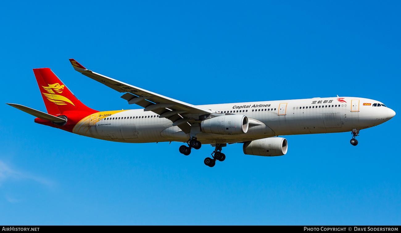 Aircraft Photo of B-305R | Airbus A330-343E | Capital Airlines | AirHistory.net #715105