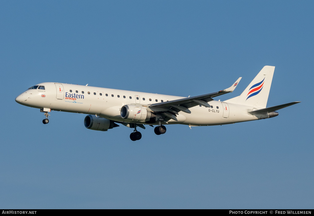 Aircraft Photo of G-CLYU | Embraer 190LR (ERJ-190-100LR) | Eastern Airways | AirHistory.net #715128