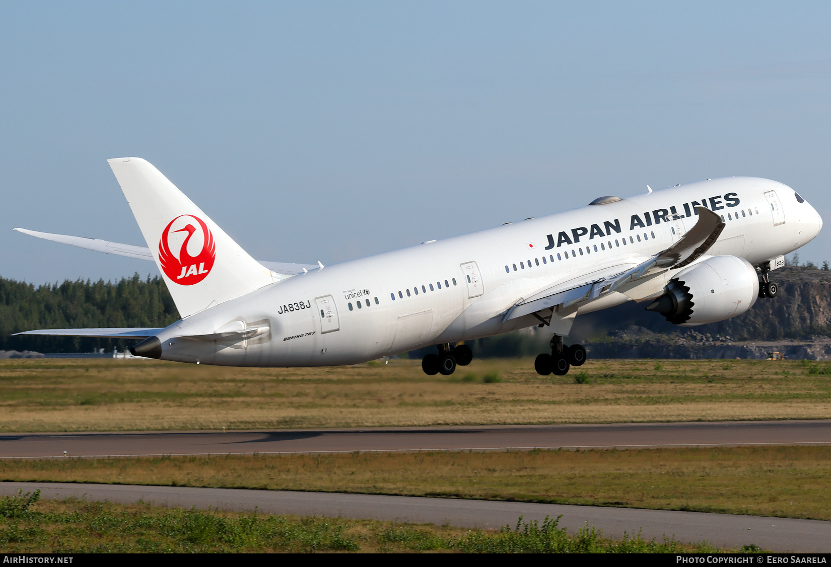 Aircraft Photo of JA838J | Boeing 787-8 Dreamliner | Japan Airlines - JAL | AirHistory.net #715227