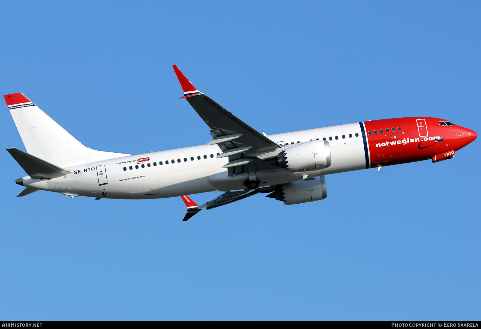 Aircraft Photo of SE-RTO | Boeing 737-8 Max 8 | Norwegian | AirHistory.net #715232