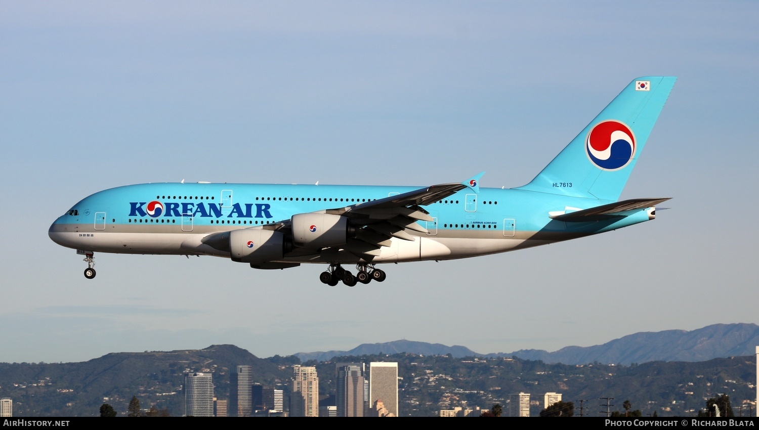 Aircraft Photo of HL7613 | Airbus A380-861 | Korean Air | AirHistory.net #715257