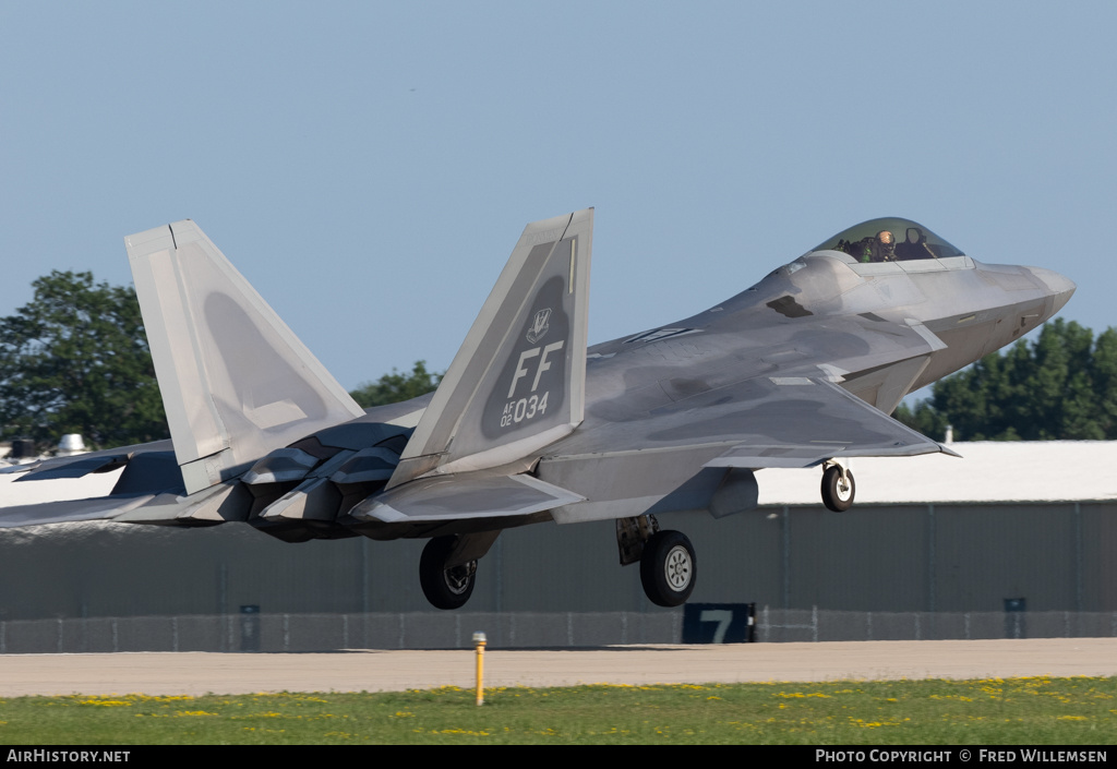 Aircraft Photo of 02-4034 / AF02-034 | Lockheed Martin F-22A Raptor | USA - Air Force | AirHistory.net #715366