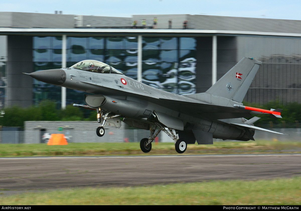 Aircraft Photo of E-190 | General Dynamics F-16AM Fighting Falcon | Denmark - Air Force | AirHistory.net #715387