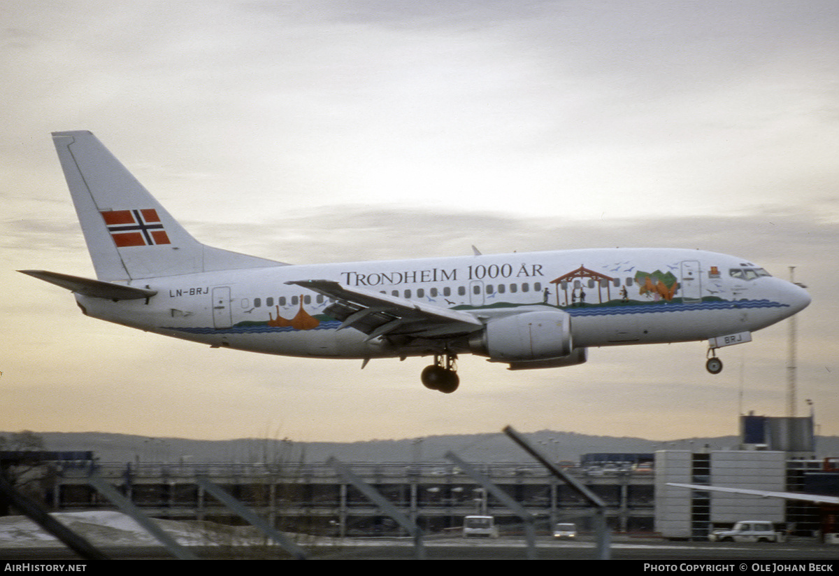 Aircraft Photo of LN-BRJ | Boeing 737-505 | Braathens SAFE | AirHistory.net #715399