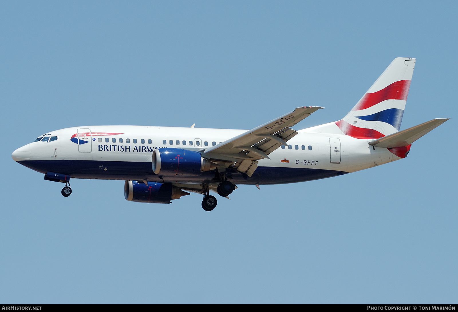 Aircraft Photo of G-GFFF | Boeing 737-53A | British Airways | AirHistory.net #715408