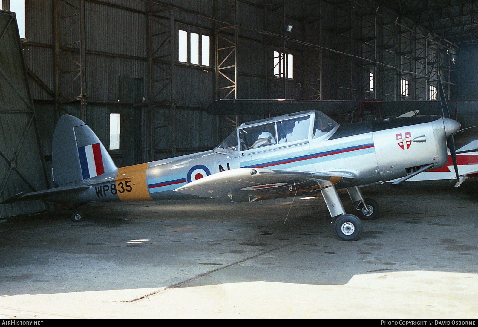 Aircraft Photo of WP835 / G-BDCB | De Havilland DHC-1 Chipmunk Mk22 | UK - Air Force | AirHistory.net #715459