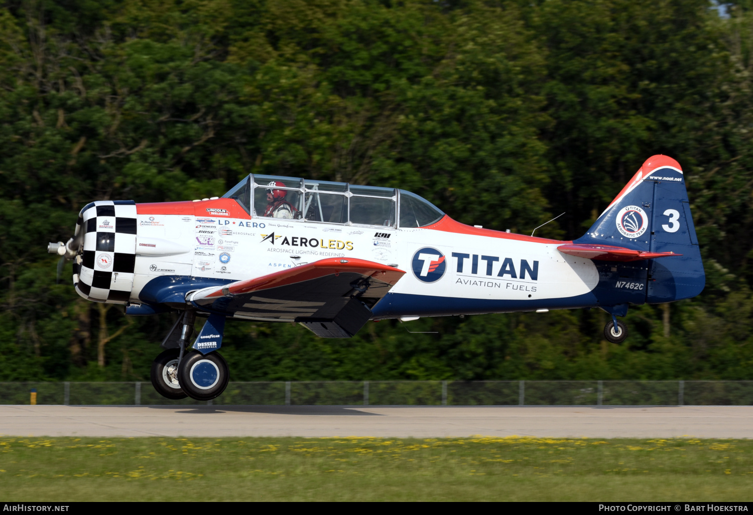 Aircraft Photo of N7462C | North American T-6G Texan | Titan Aerobatic Team | AirHistory.net #715480
