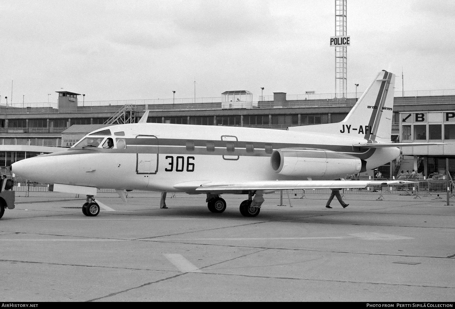 Aircraft Photo of JY-AFL | North American Rockwell NA-380 Sabreliner 80 | Arab Wings | AirHistory.net #715503