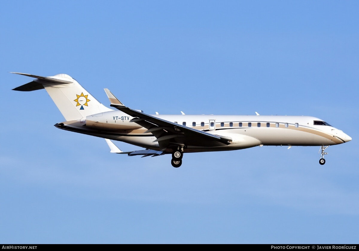 Aircraft Photo of VT-STV | Bombardier Global Express XRS (BD-700-1A10) | AirHistory.net #715523