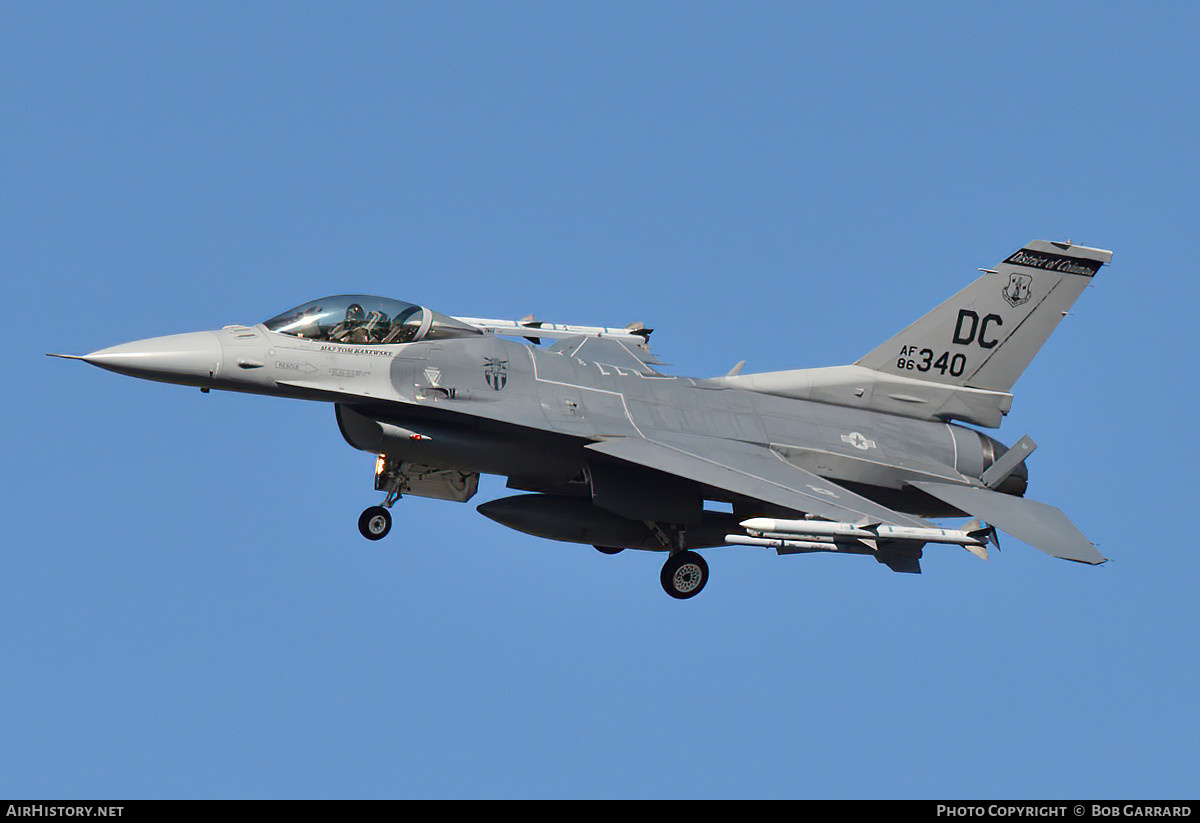 Aircraft Photo of 86-0340 / AF86-340 | General Dynamics F-16C Fighting Falcon | USA - Air Force | AirHistory.net #715531
