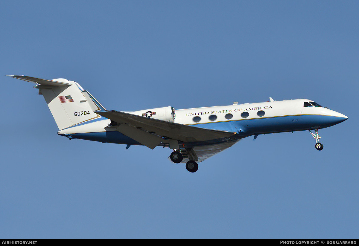 Aircraft Photo of 86-0204 / 60204 | Gulfstream Aerospace C-20B Gulfstream III (G-1159A) | USA - Air Force | AirHistory.net #715652