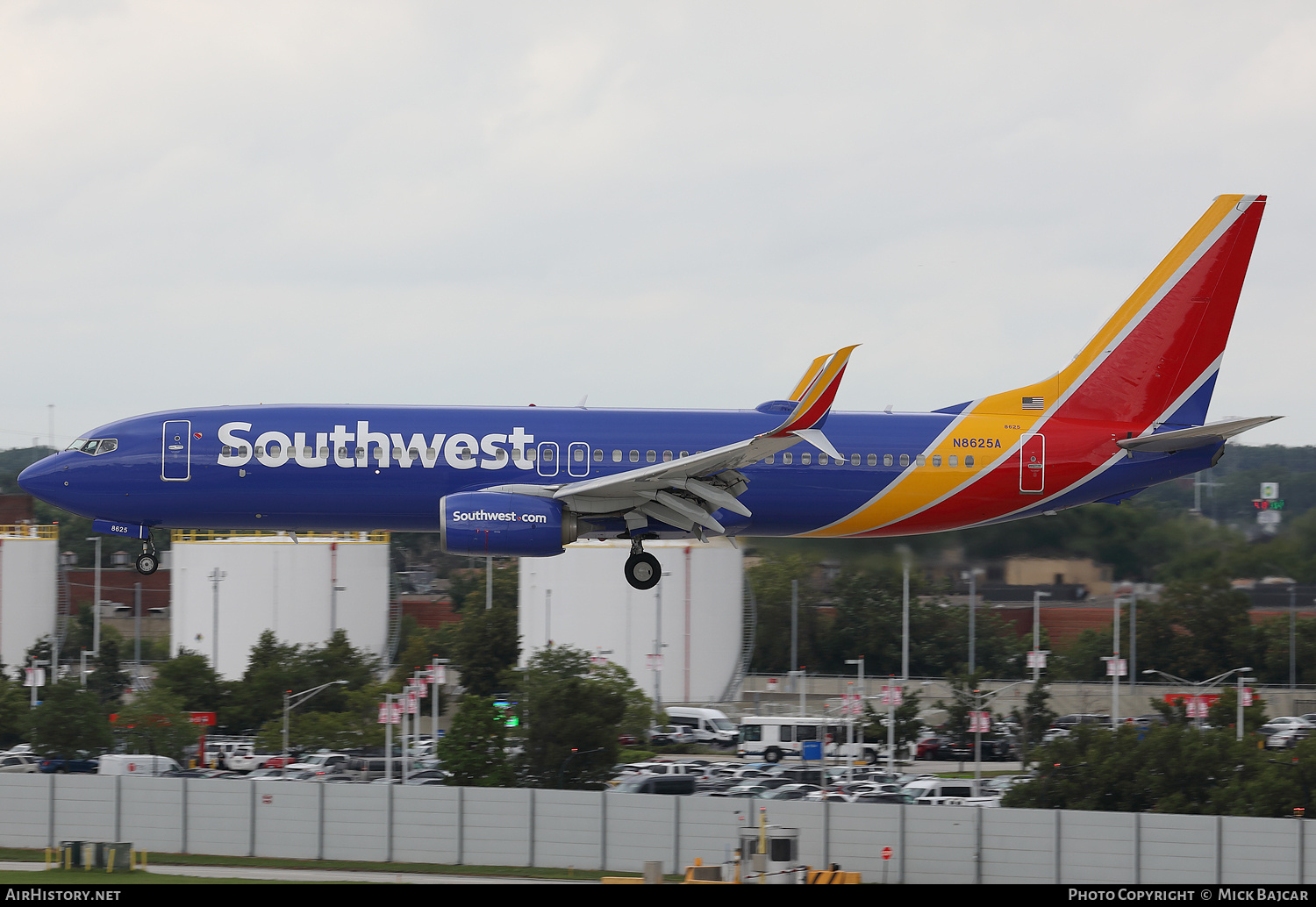 Aircraft Photo of N8625A | Boeing 737-8H4 | Southwest Airlines | AirHistory.net #715735