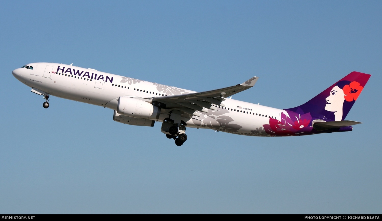 Aircraft Photo of N389HA | Airbus A330-243 | Hawaiian Airlines | AirHistory.net #715777